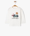 Tee-shirt manches longues à message bébé garçon